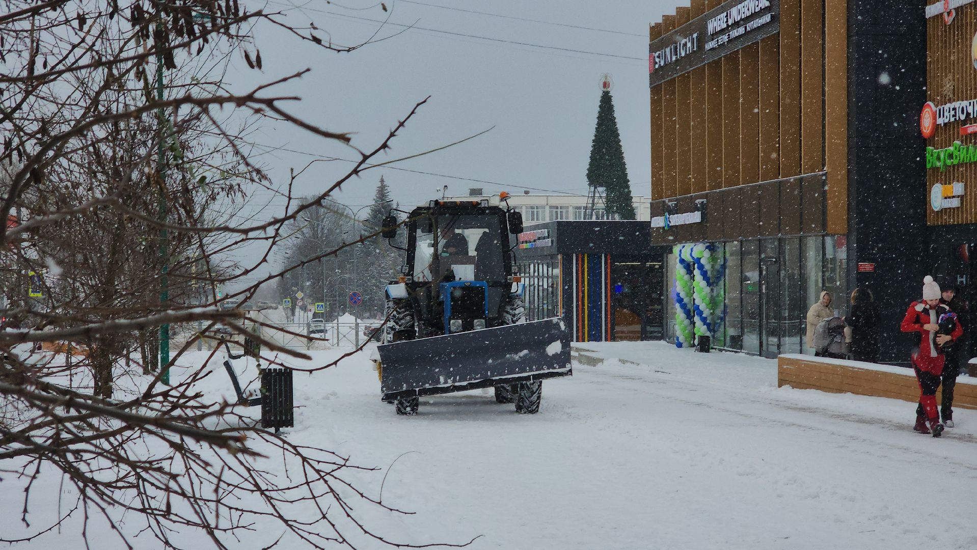 снегопад, рузский городской округ, руза, коммунальщики, уборка снега, Московская область, подмосковье,