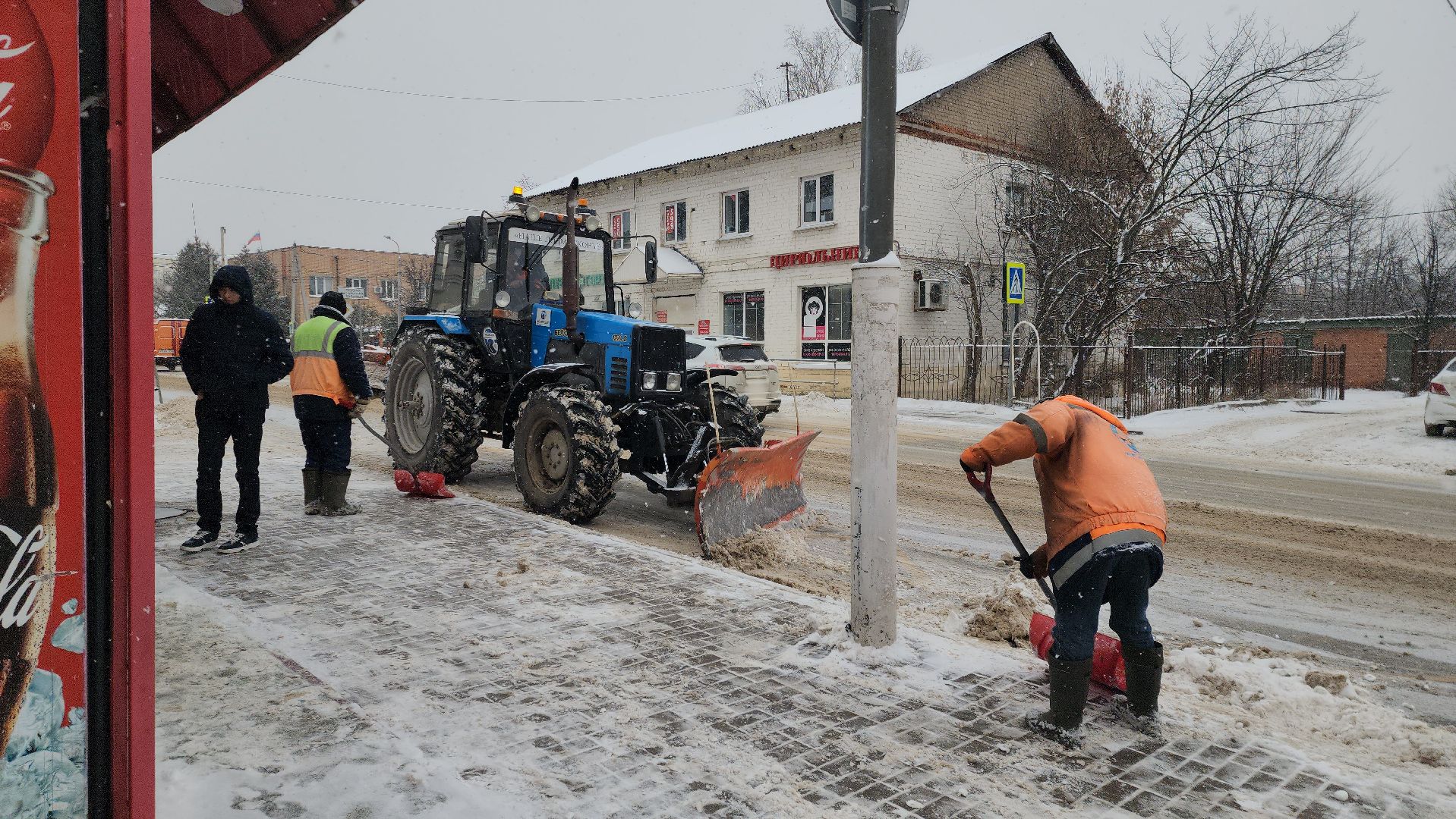 снегопад, рузский городской округ, руза, коммунальщики, уборка снега, Московская область, подмосковье,