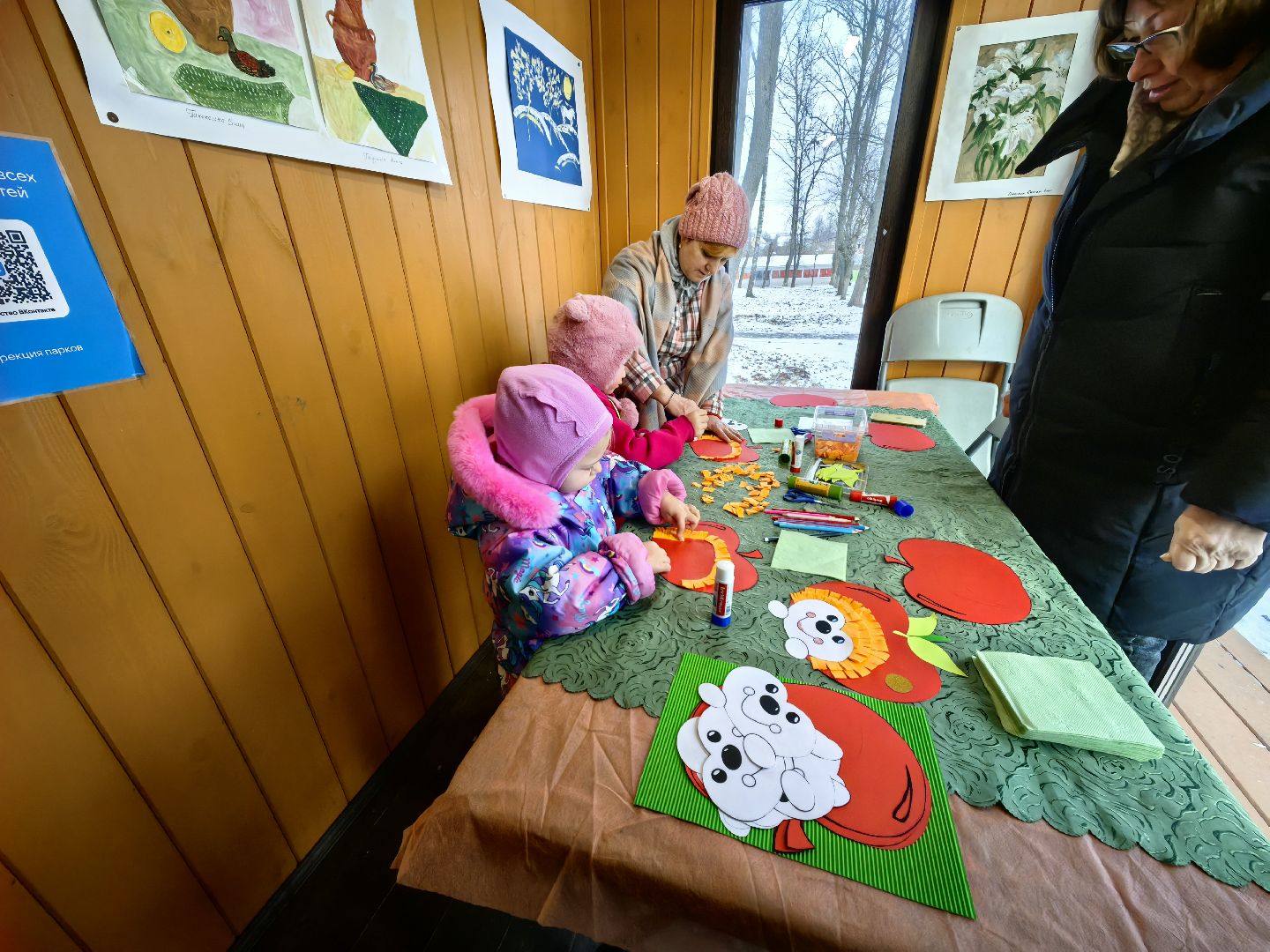 мастер-класс, ежик, парк, дети,