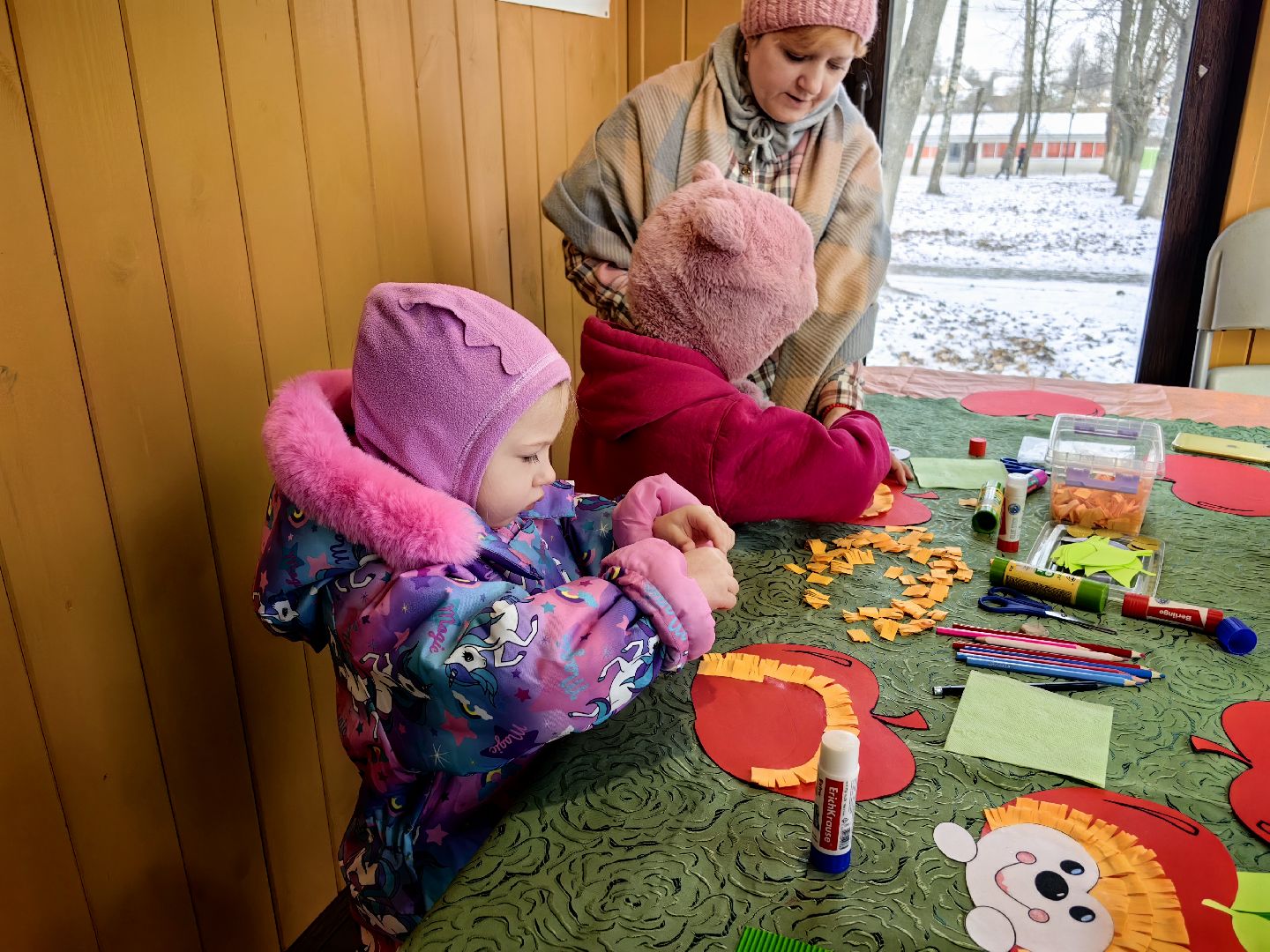 мастер-класс, ежик, парк, дети,
