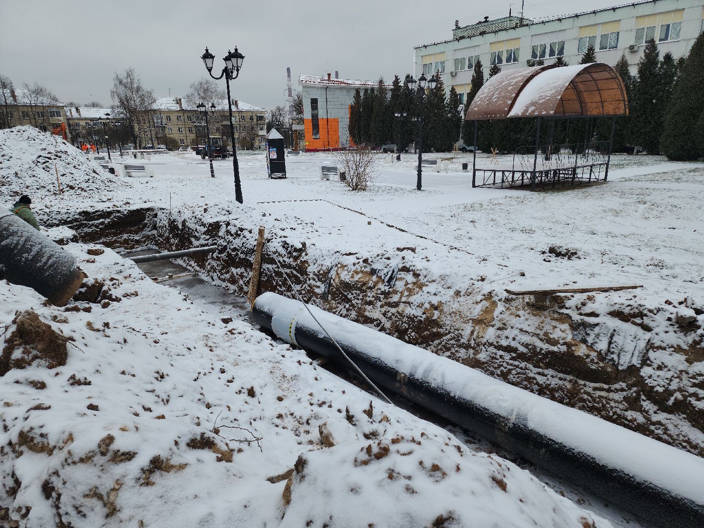 кашира, александр коган, глава, жкх, отопление, теплотрасса, жк березовая роща, трубопровод,