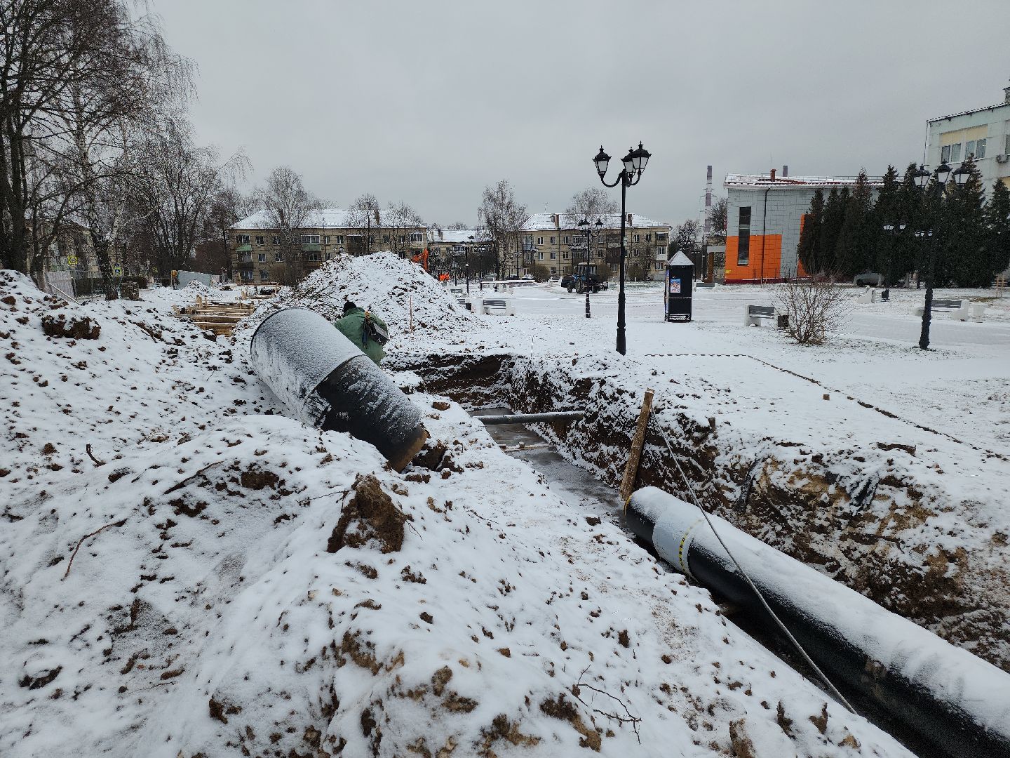 кашира, александр коган, глава, жкх, отопление, теплотрасса, жк березовая роща, трубопровод,