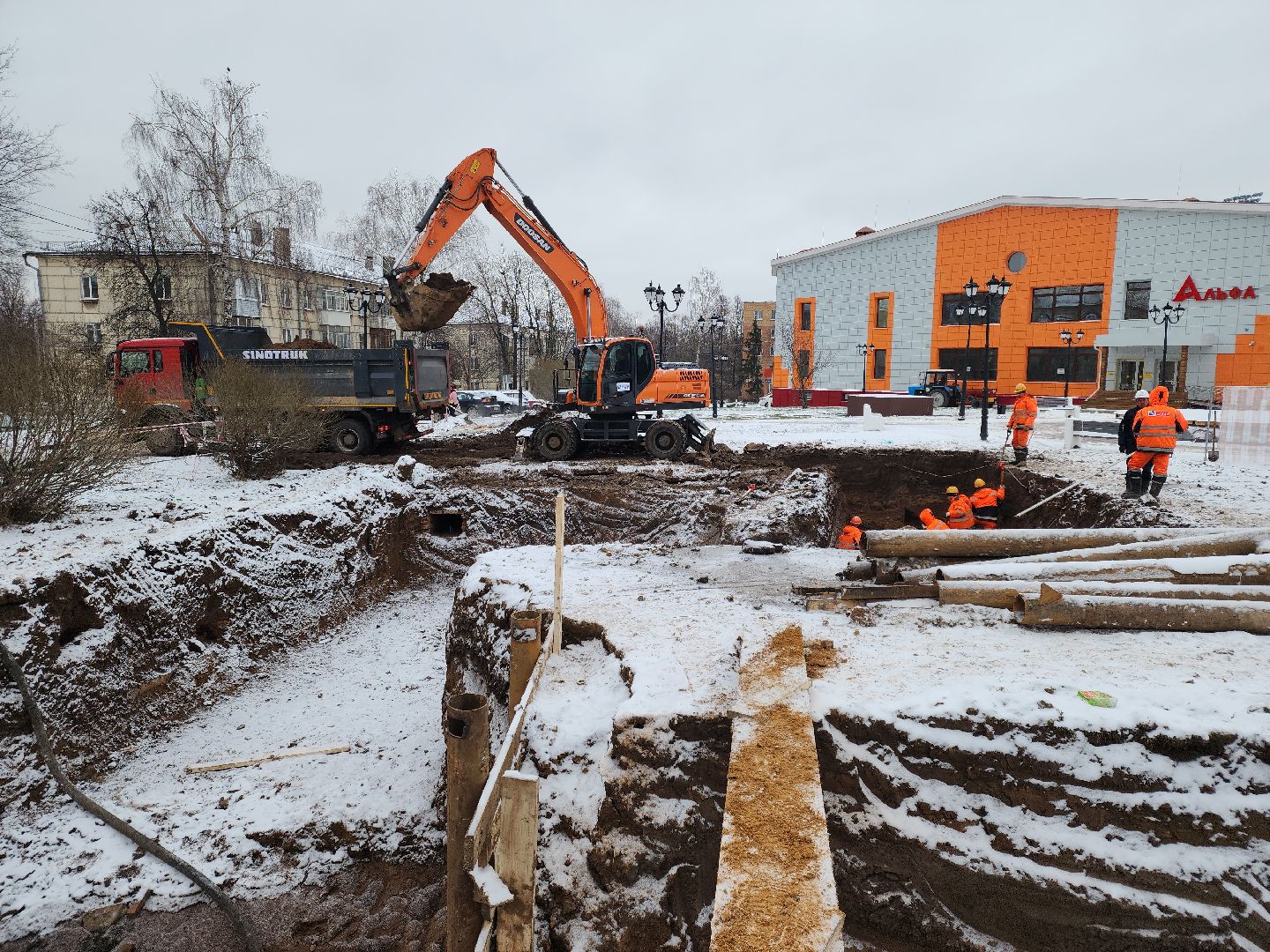 кашира, александр коган, глава, жкх, отопление, теплотрасса, жк березовая роща, трубопровод,