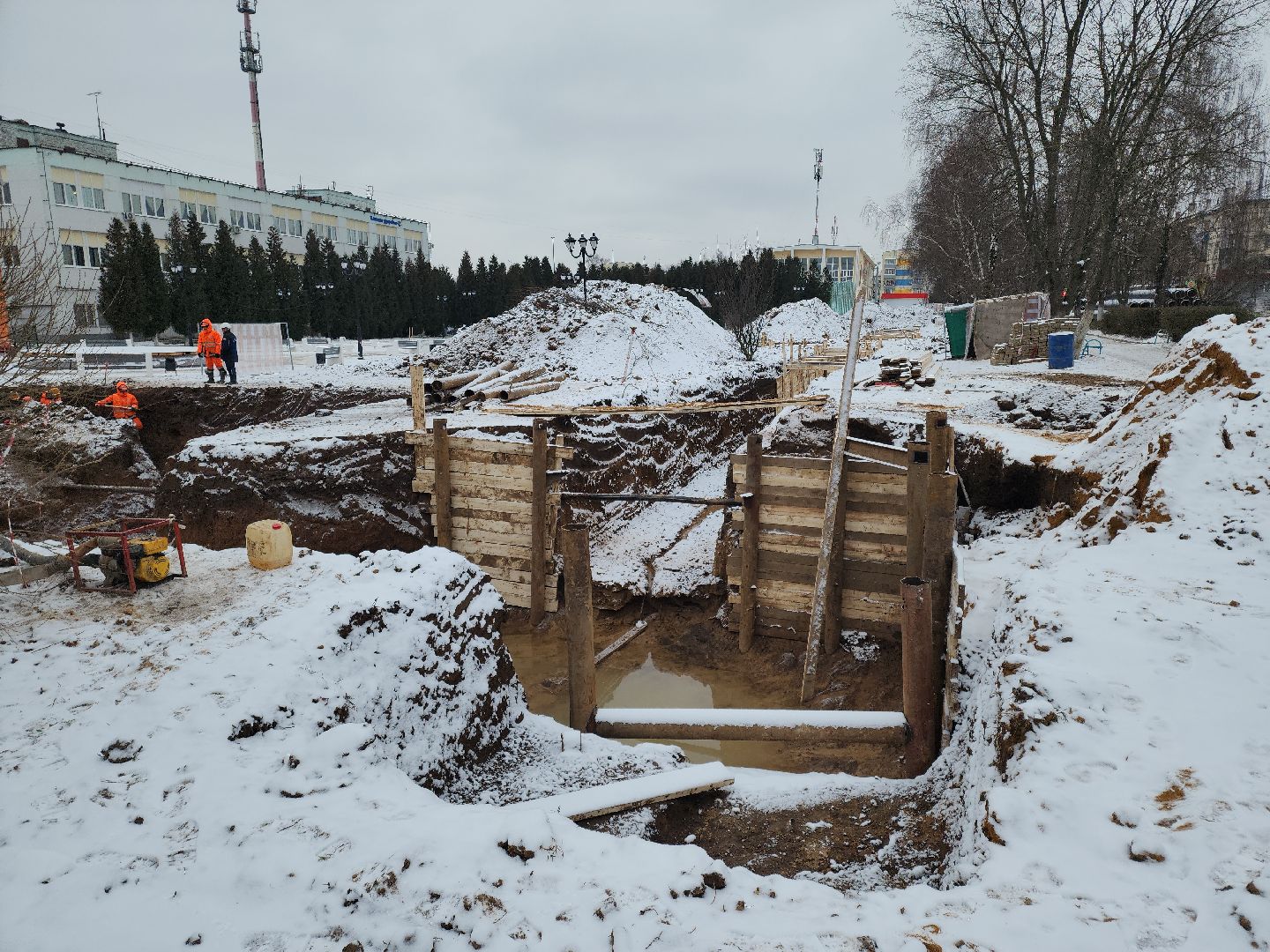 кашира, александр коган, глава, жкх, отопление, теплотрасса, жк березовая роща, трубопровод,