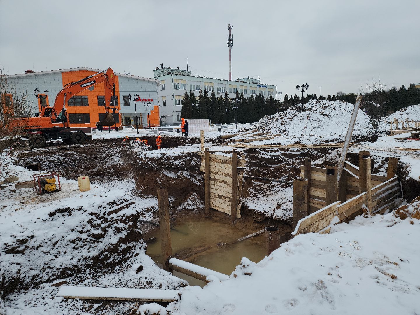 кашира, александр коган, глава, жкх, отопление, теплотрасса, жк березовая роща, трубопровод,