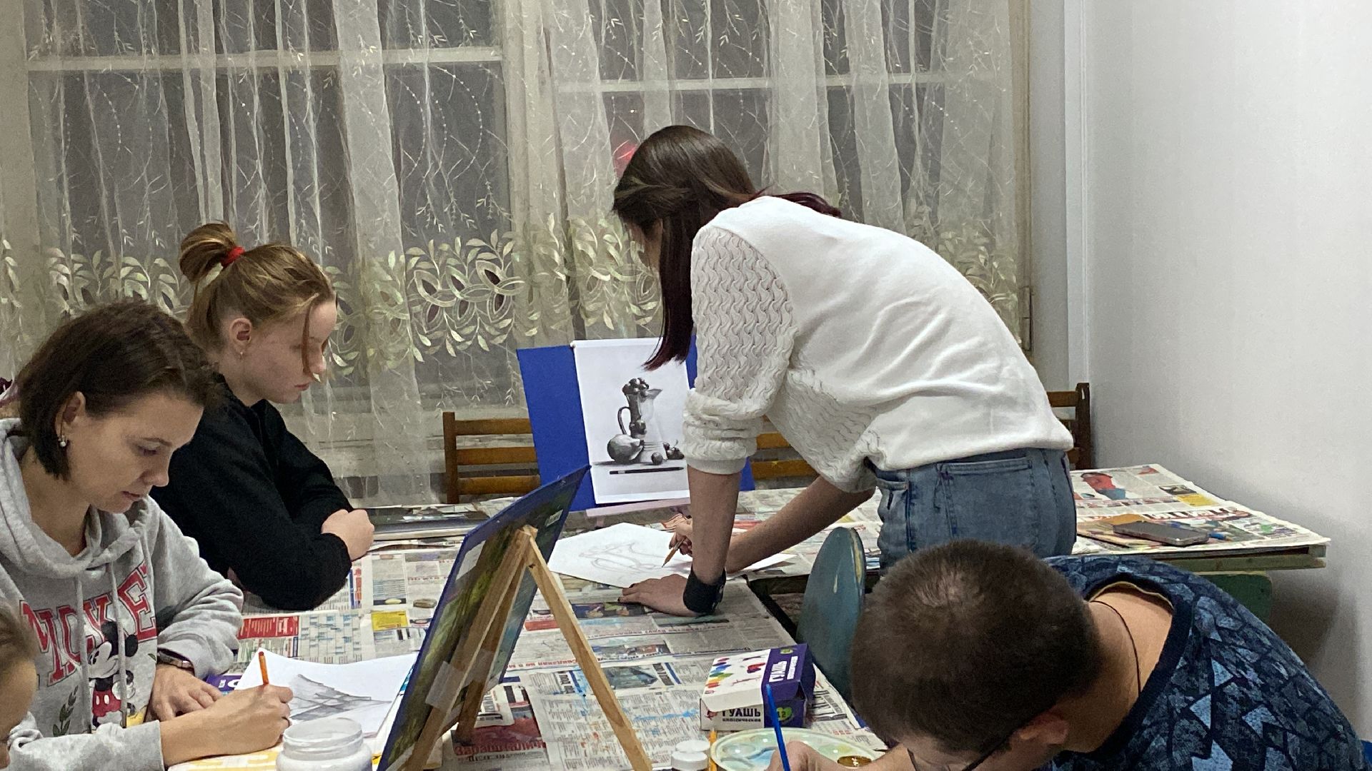 волоколамск, живописцы, живопись, рисование, изобразительное искусство, дети, преподаватель, учитель,