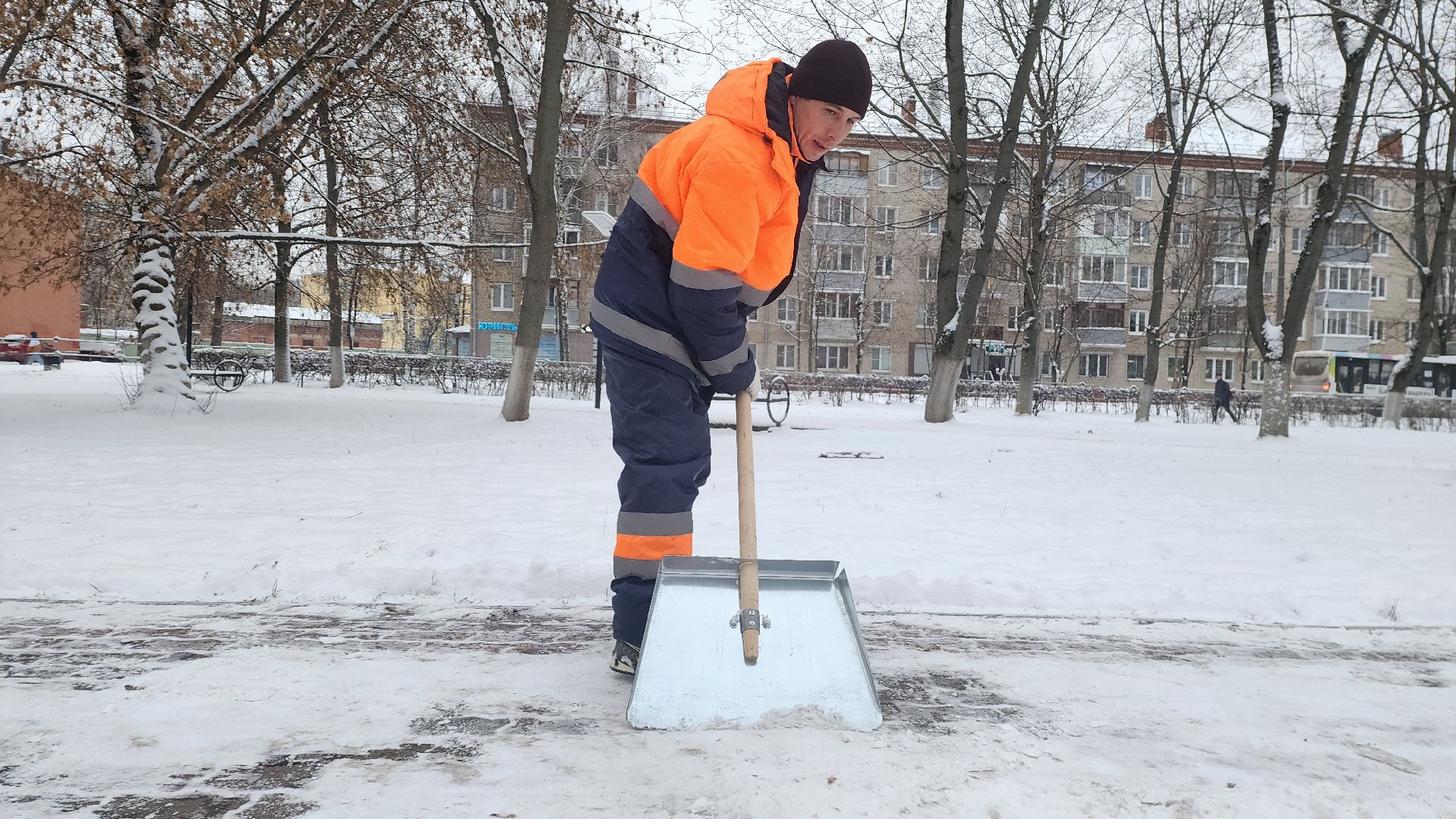 Подмосковье, Городской округ Пушкинский, Ивантеевка, Снегопад, Погода, Мосавтодор, ЖКХ, Городское хозяйство Ивантеевка,