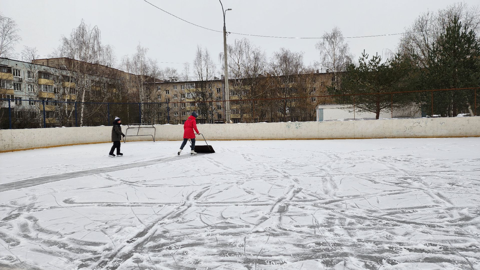 Солнечногорск, зима, зима в подмосковье, каток, отдых,