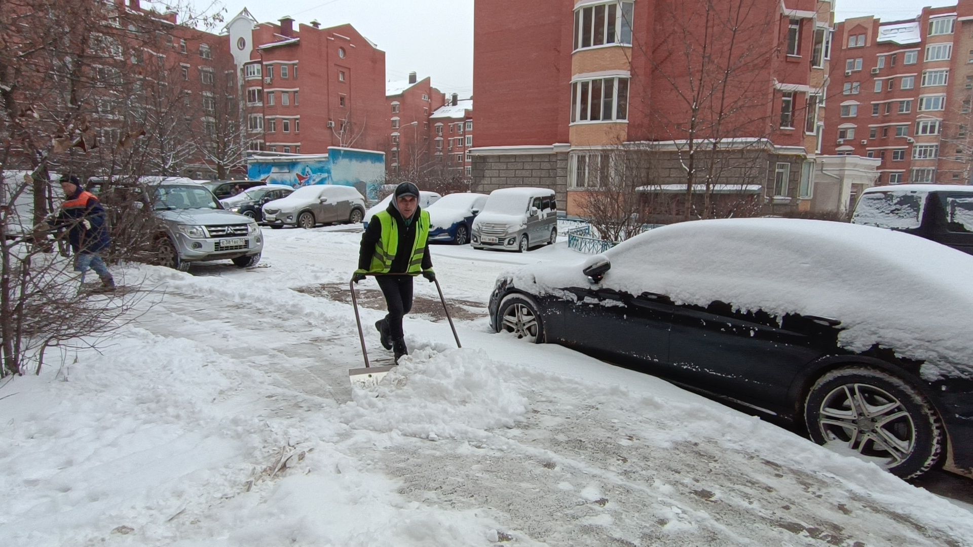 уборка снега, лобня, жкх,