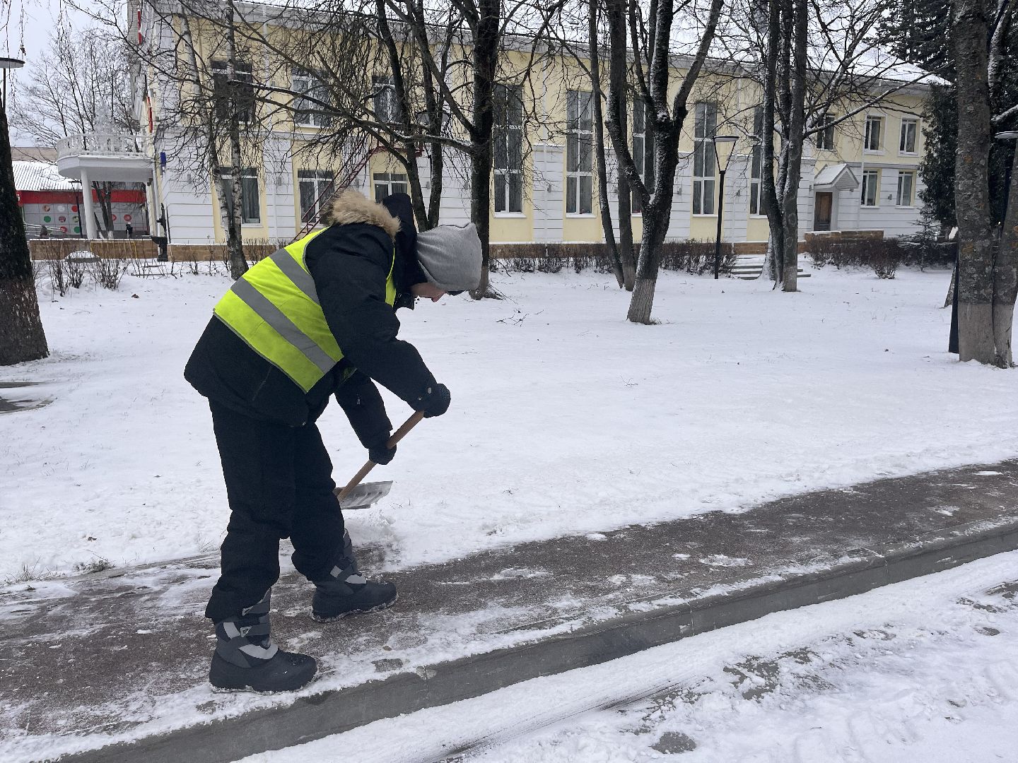 Снег, уборка снега,