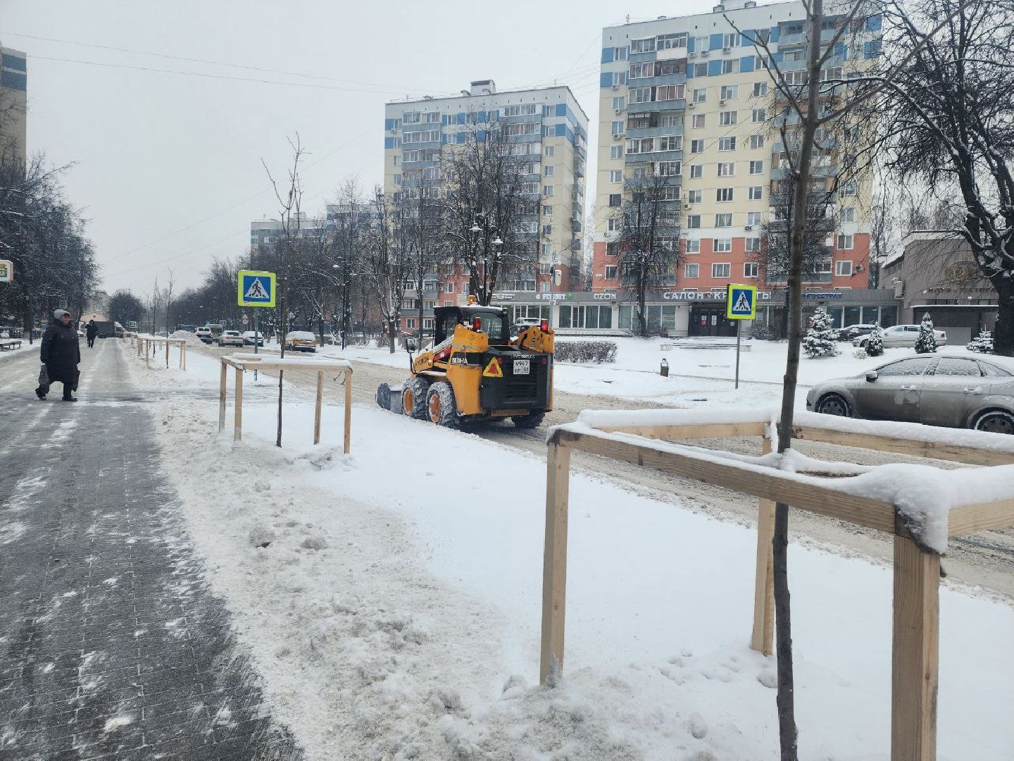 снегопад, коммунальные службы, механизация, уборка дорог, уборка снега,