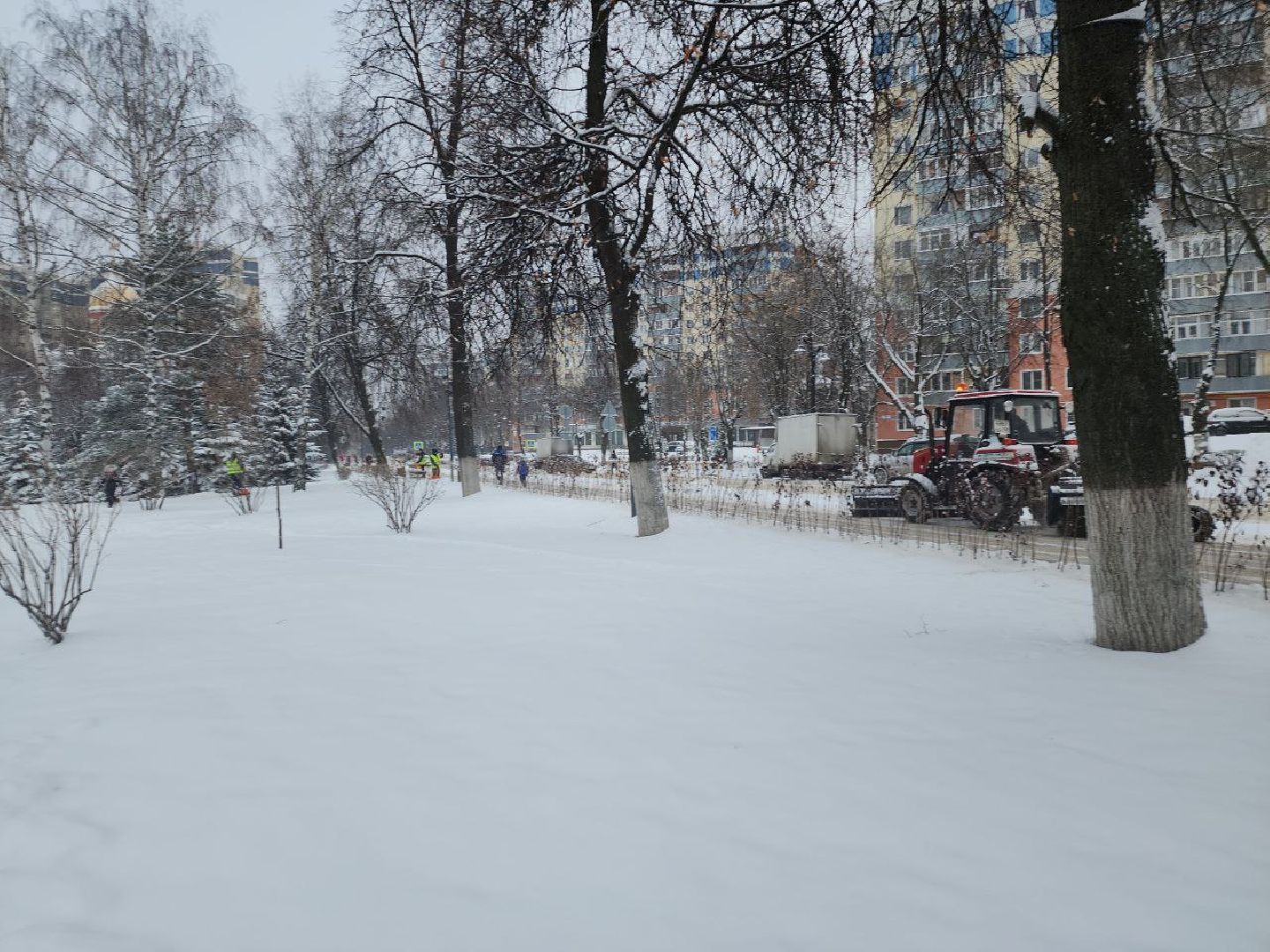 снегопад, коммунальные службы, механизация, уборка дорог, уборка снега,