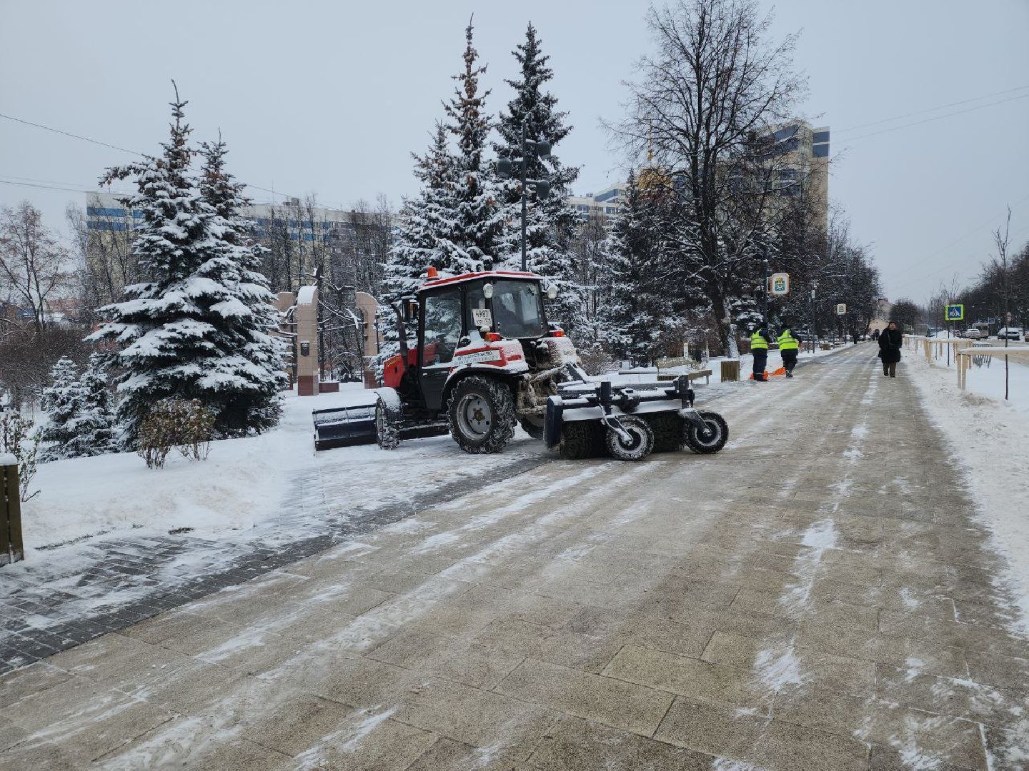 снегопад, коммунальные службы, механизация, уборка дорог, уборка снега,
