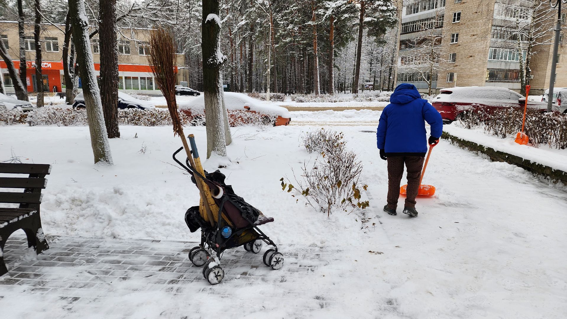 протвино, снег, коммунальщики, уборка снега, благоустойство,