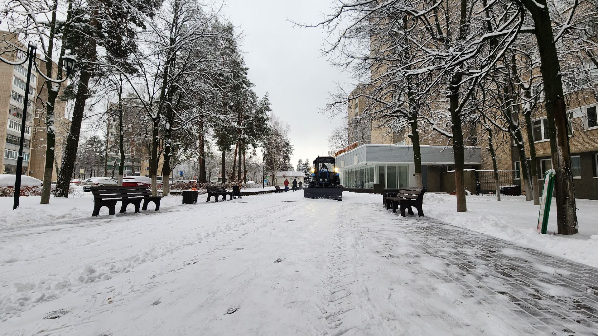 протвино, снег, коммунальщики, уборка снега, благоустойство,