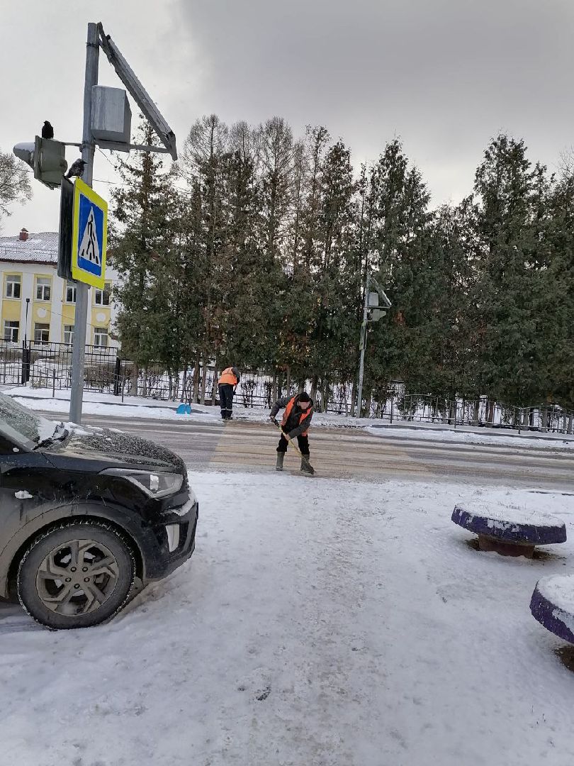 воскресенск, снег, уборка снега, снегопад, техника, дороги,