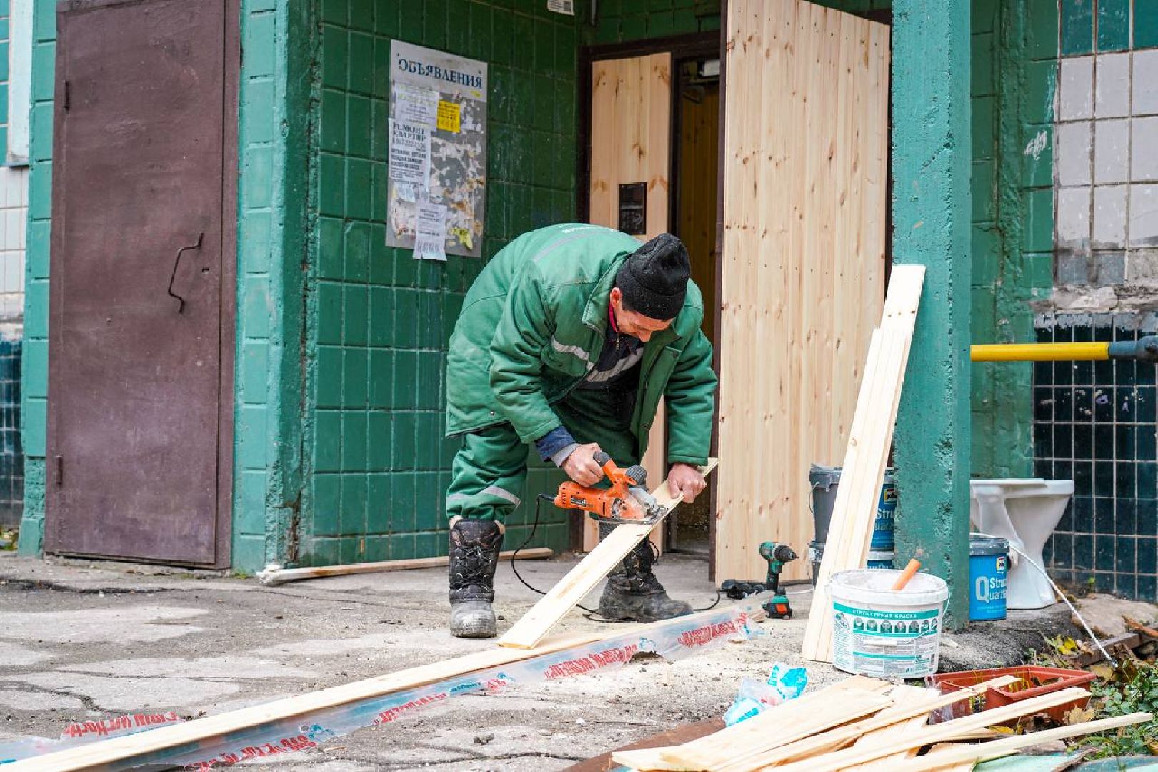 Клин, общество, ЖКХ, подъезды, ремонт,