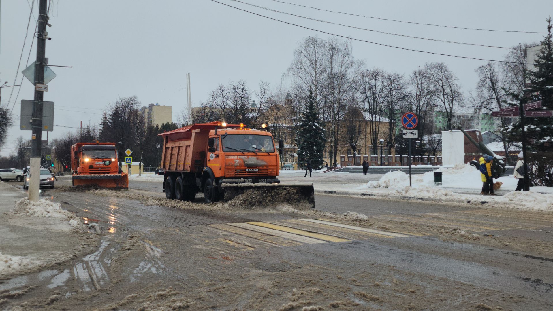 коммунальные службы, уборка общественных территорий, снег, Ногинск, Богородский городской округ,