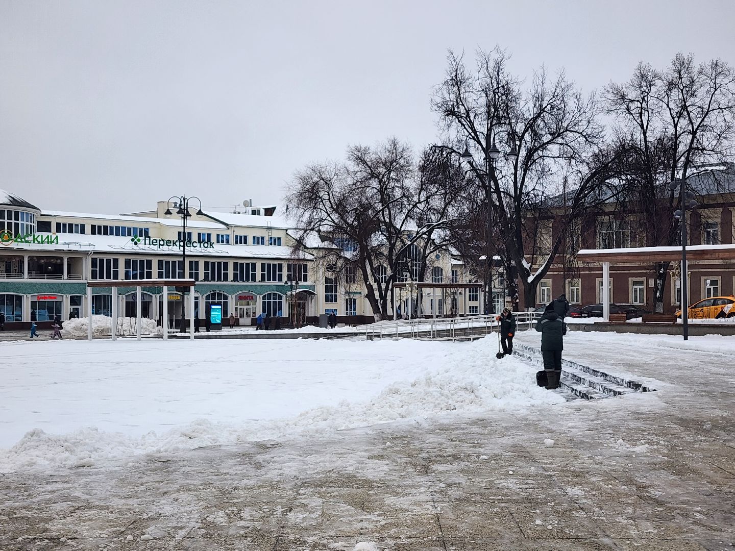 коммунальные службы, уборка общественных территорий, снег, Ногинск, Богородский городской округ,