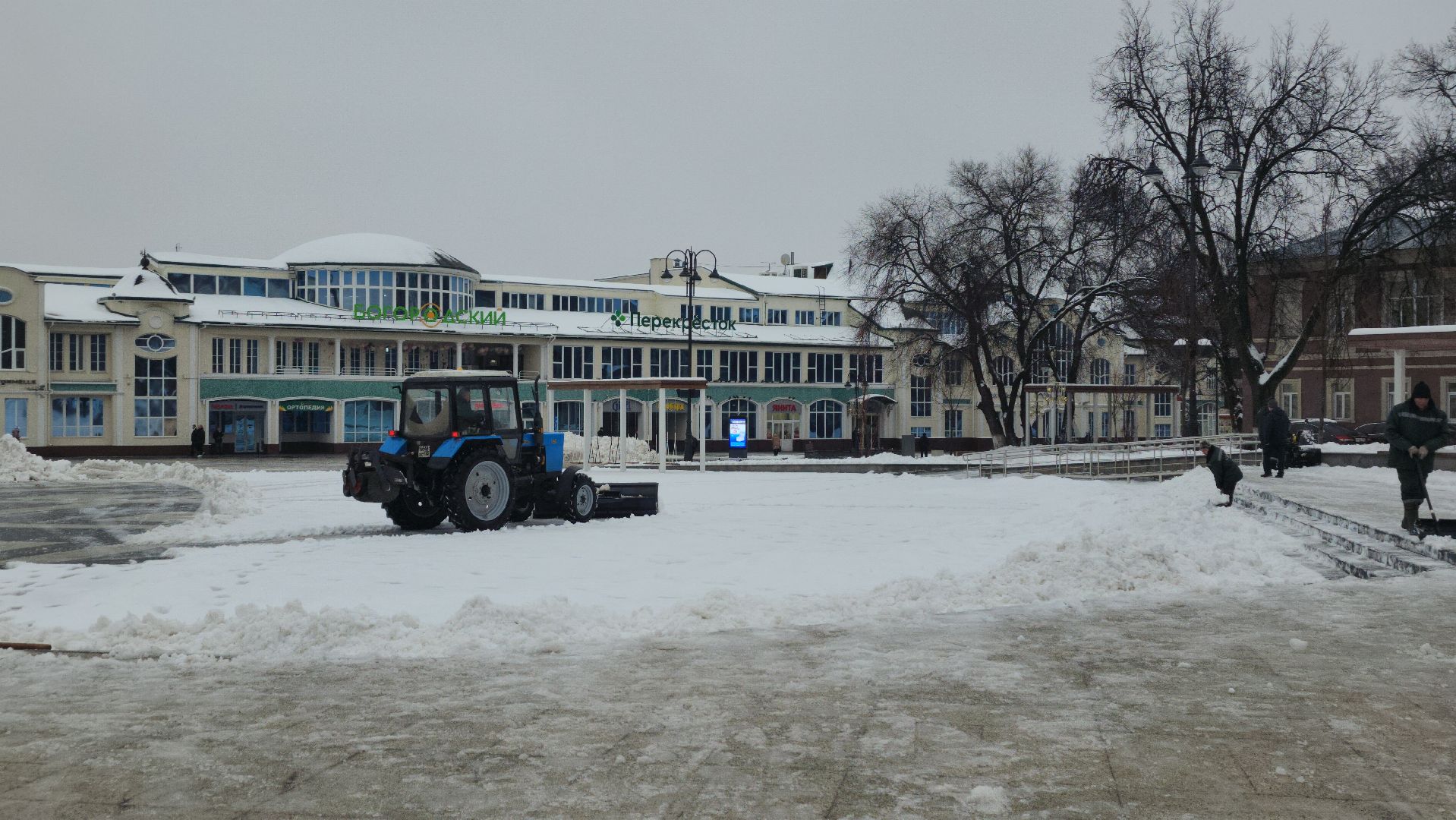коммунальные службы, уборка общественных территорий, снег, Ногинск, Богородский городской округ,