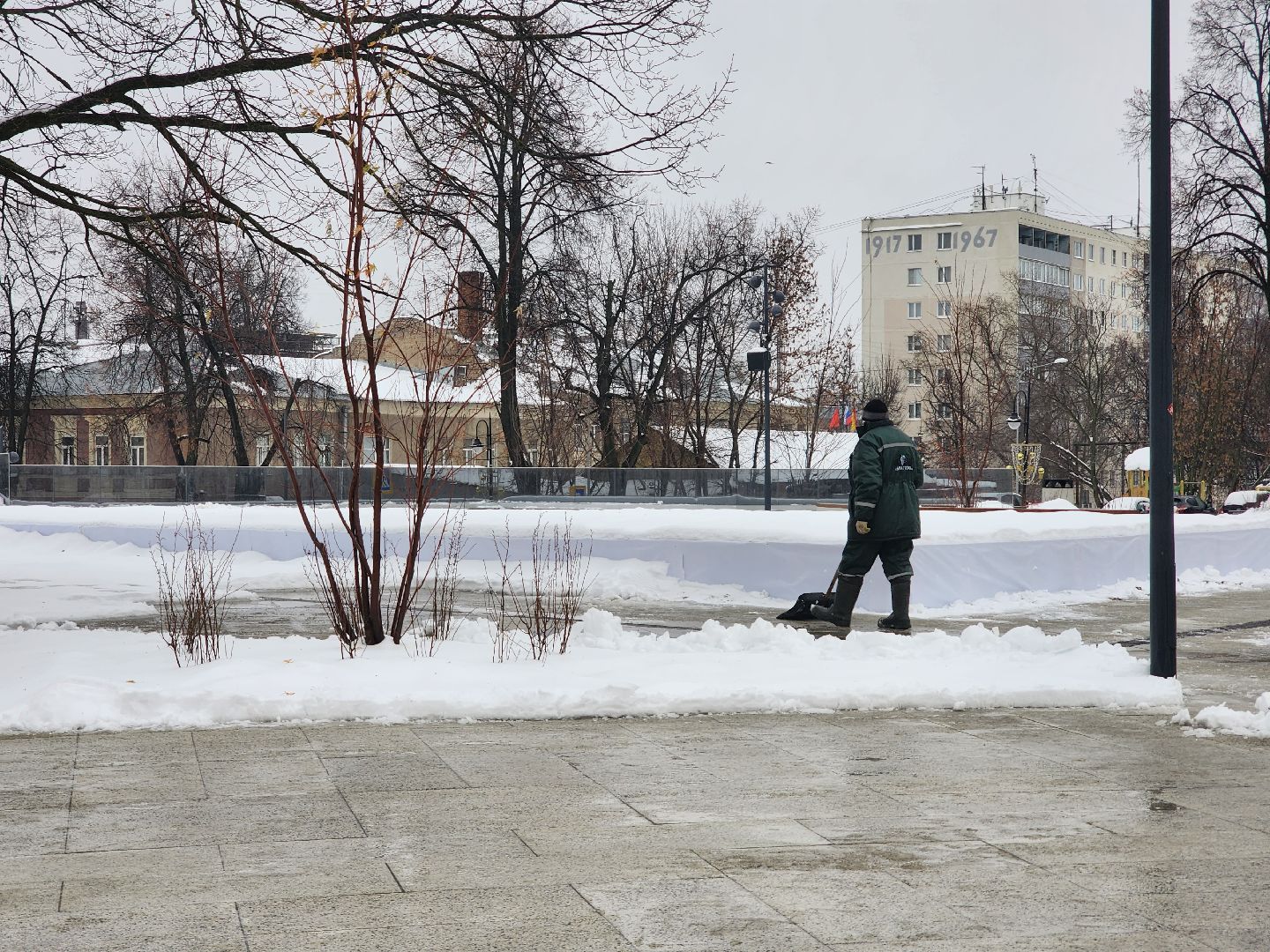 коммунальные службы, уборка общественных территорий, снег, Ногинск, Богородский городской округ,