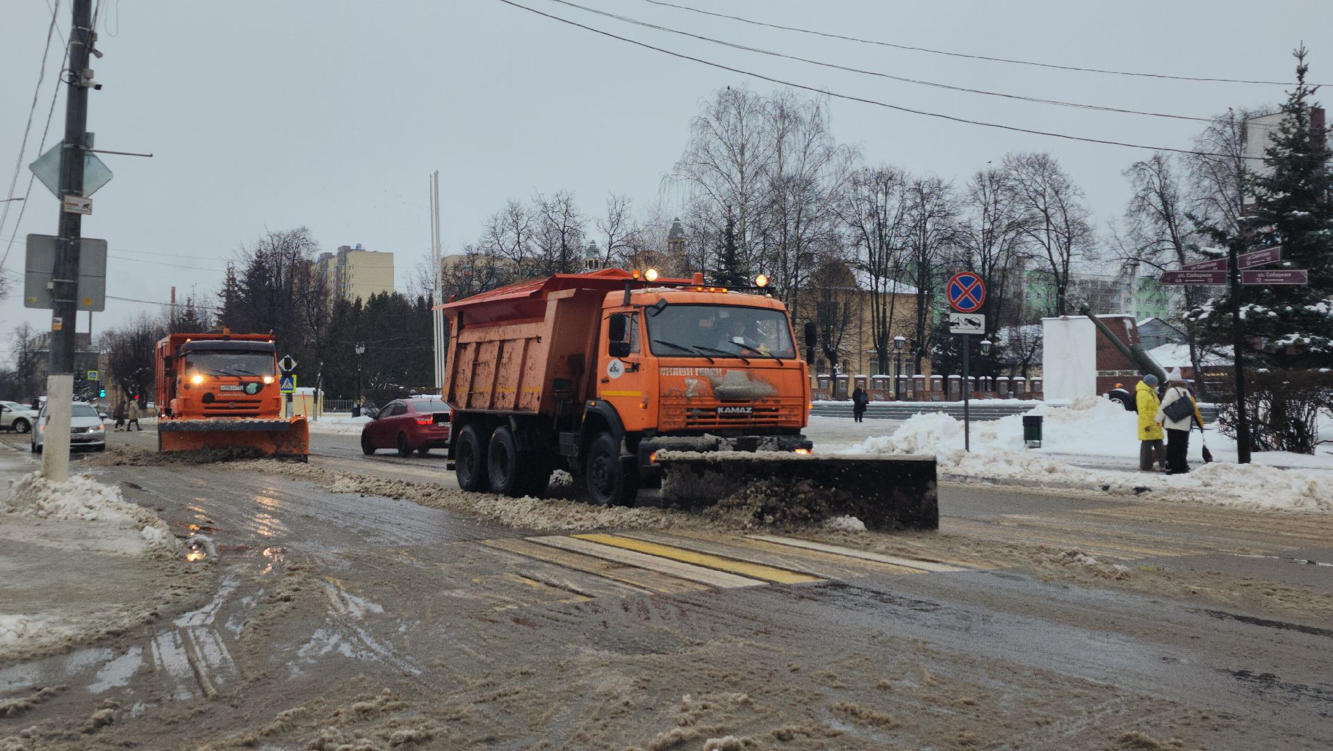 коммунальные службы, уборка общественных территорий, снег, Ногинск, Богородский городской округ,