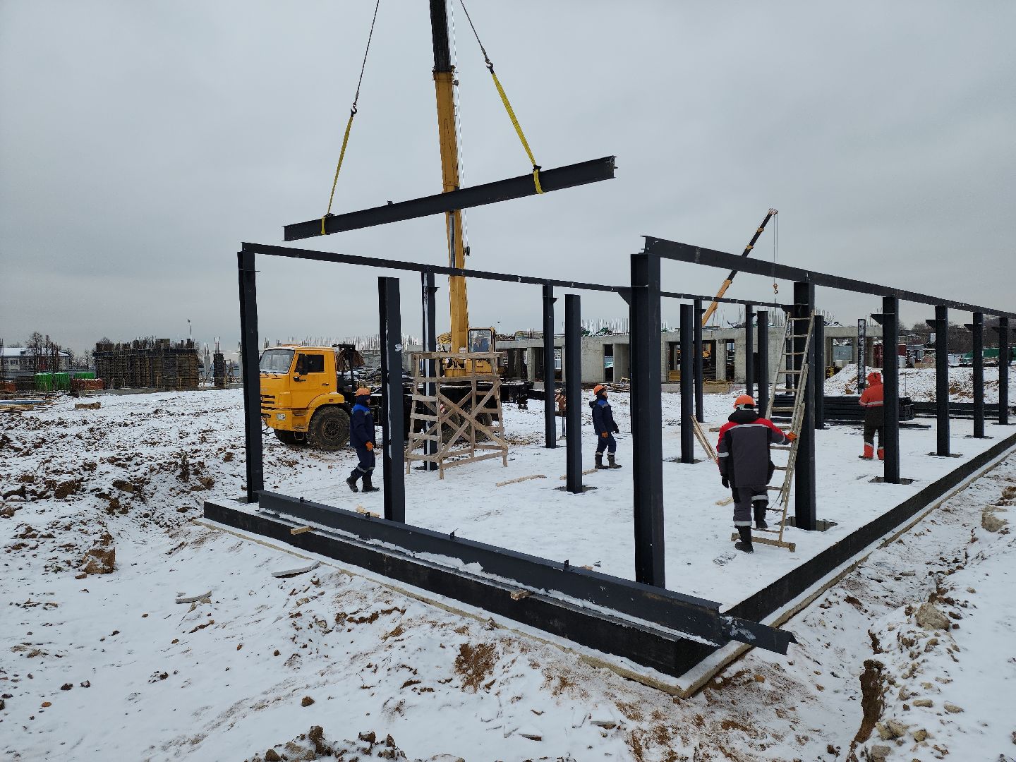 кашира, овд, строительство, новое здание, монолитное, современное, котельная, спортзал,