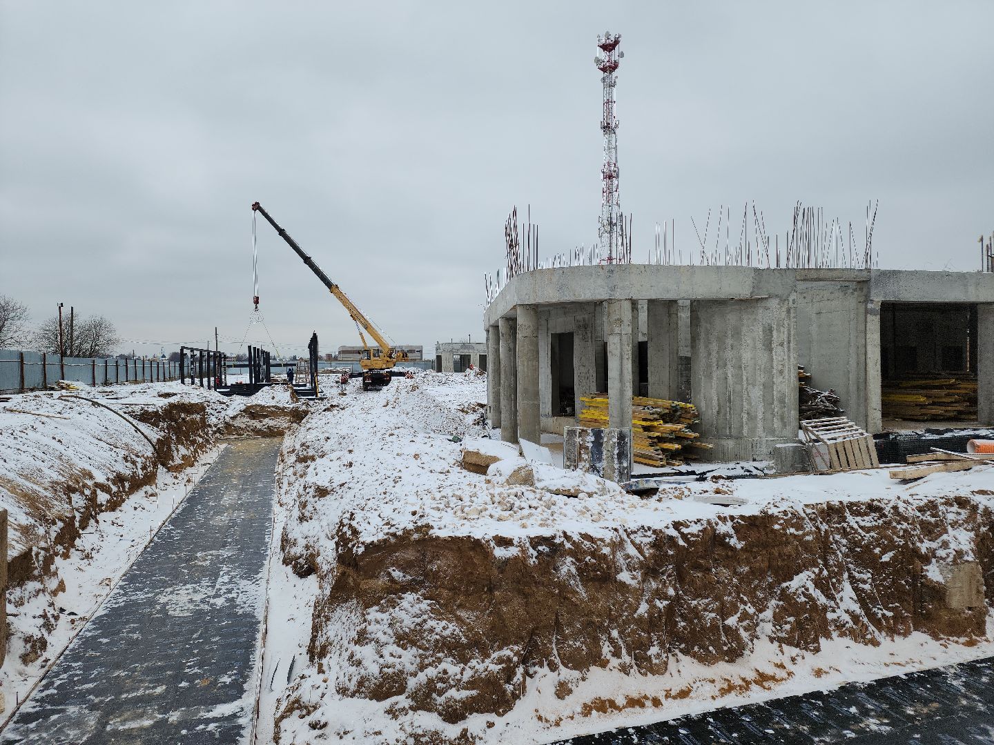 кашира, овд, строительство, новое здание, монолитное, современное, котельная, спортзал,