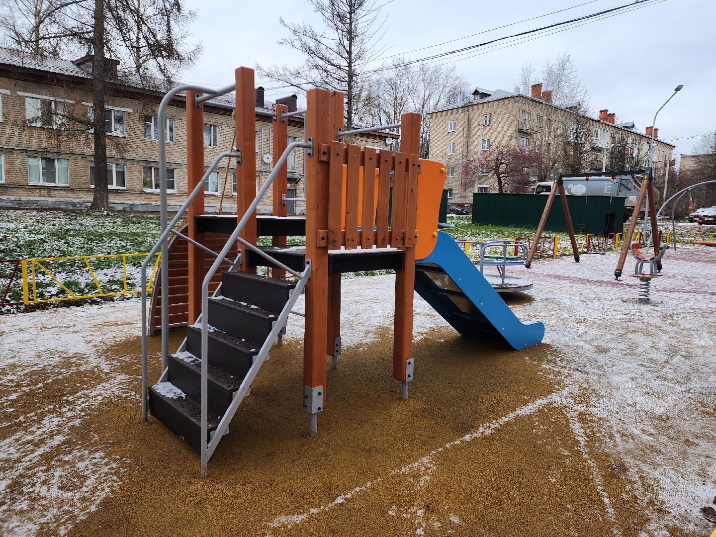 детская площадка, игровой комплекс, программа губернатора, модернизация, московская область, подмосковье, руза,