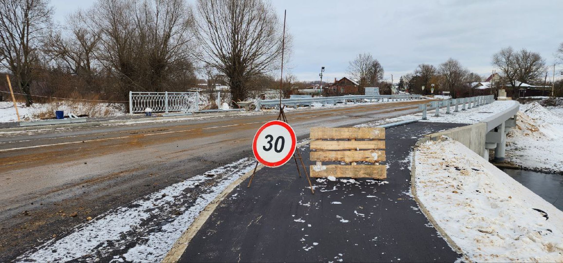 мост, река Осетр, Серебряные Пруды,