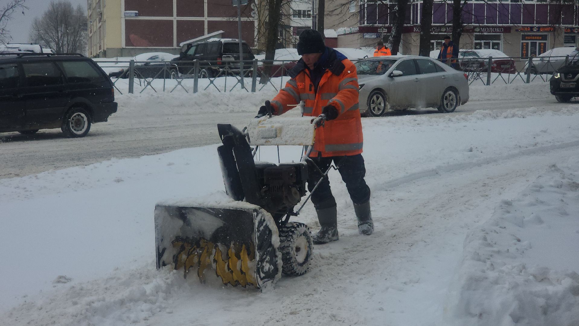 снегопад, коммунальные службы, уборка снега, рузский городской округ, руза, московская область, подмосковье - это мы,