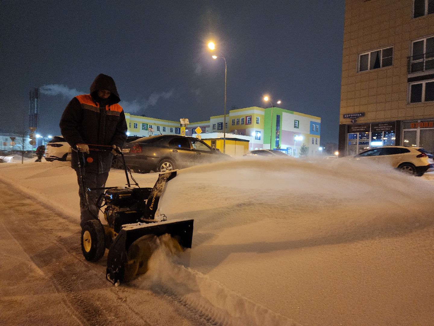 Снег, Снегопад, ликвидация последствий непогоды, Нахабино,