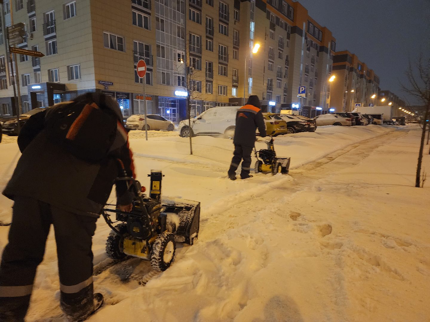 Снег, Снегопад, ликвидация последствий непогоды, Нахабино,