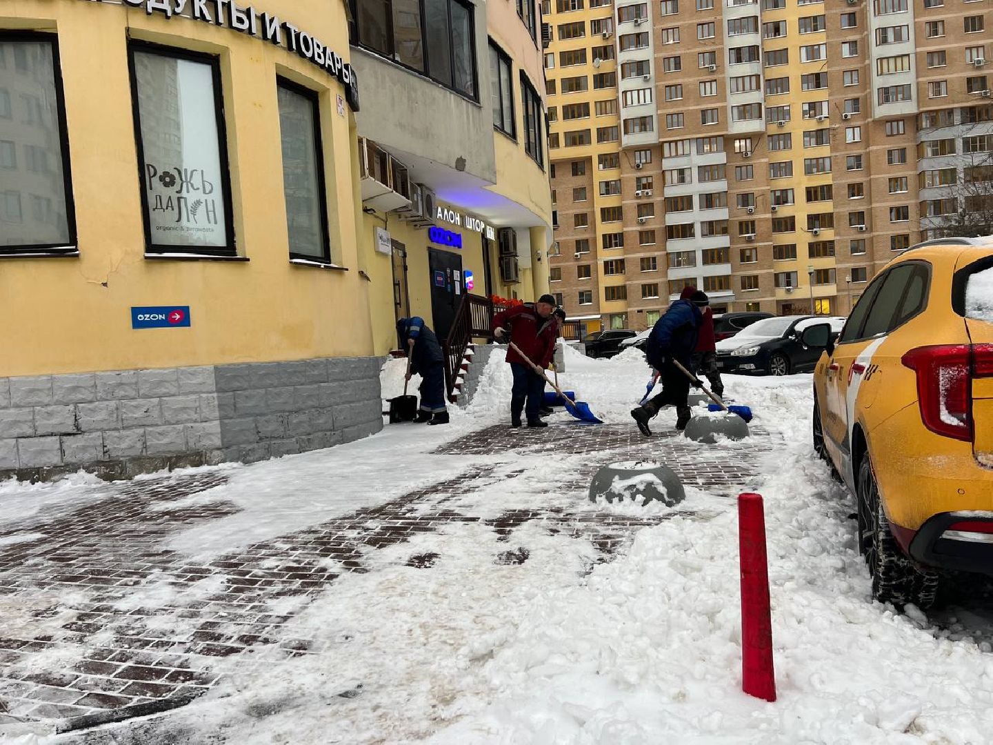 Реутов, снегопад, ледяной дождь, осадки, непогода,