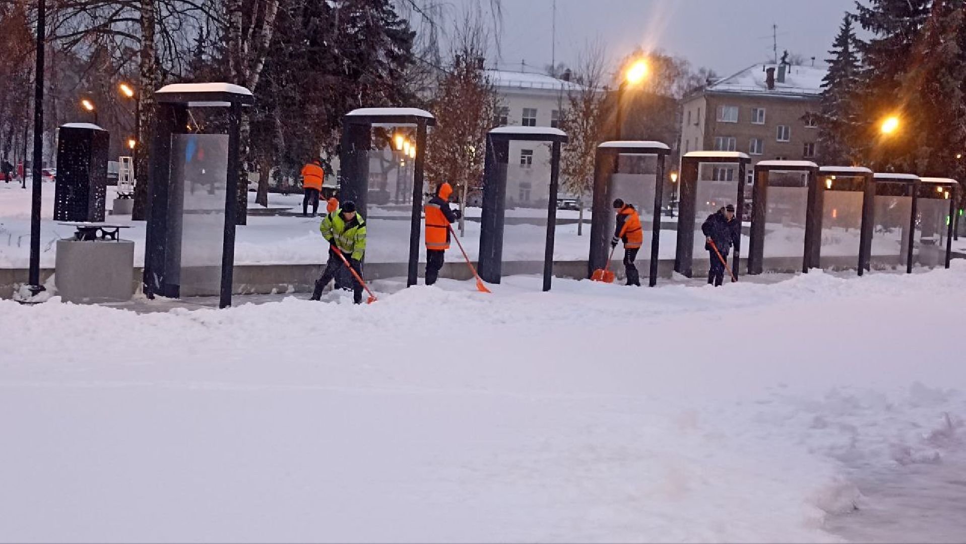 снегоуборочная техника, пушкино, зимний период, коммунальное предприятие,