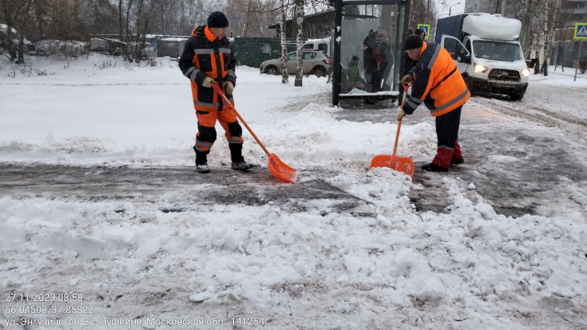 снегоуборочная техника, пушкино, зимний период, коммунальное предприятие,