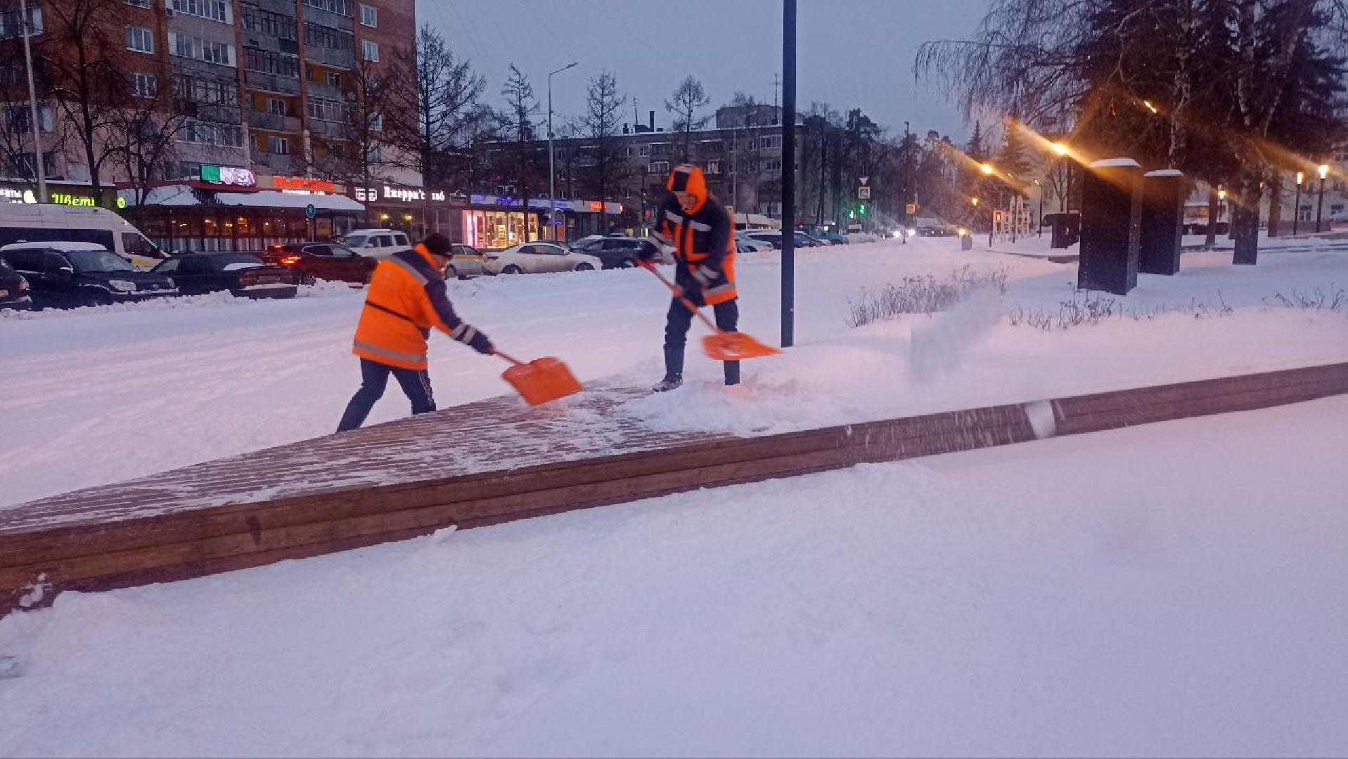 снегоуборочная техника, пушкино, зимний период, коммунальное предприятие,