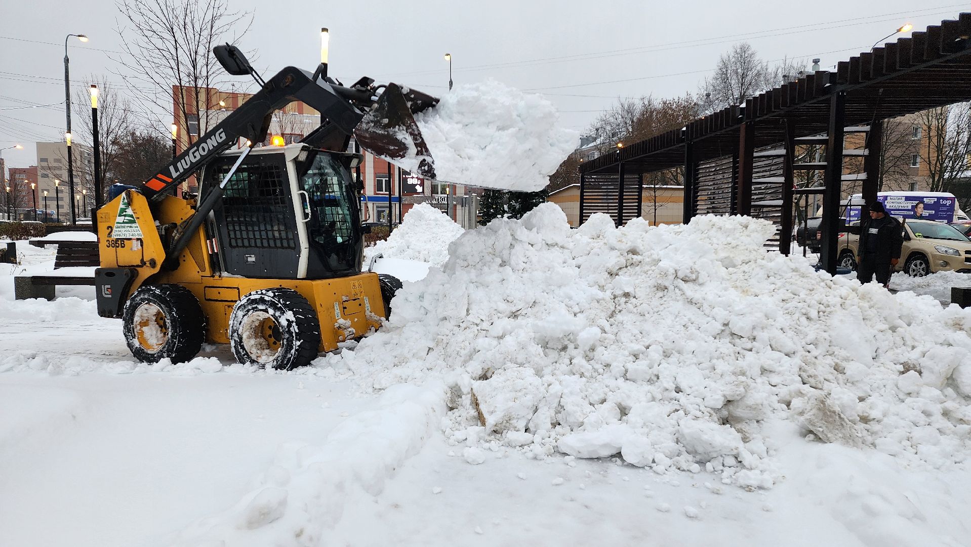 домодедово, подмосковье, снег, уборка территорий, ЖКХ, Дорожные службы, коммунальные служба, безопасность,