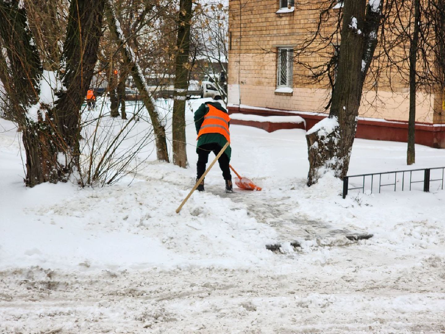 мытищи, снегопад, подмосковье, коммунальные службы, Гололед, жкх, Борьба со снегопадом, черная метель,