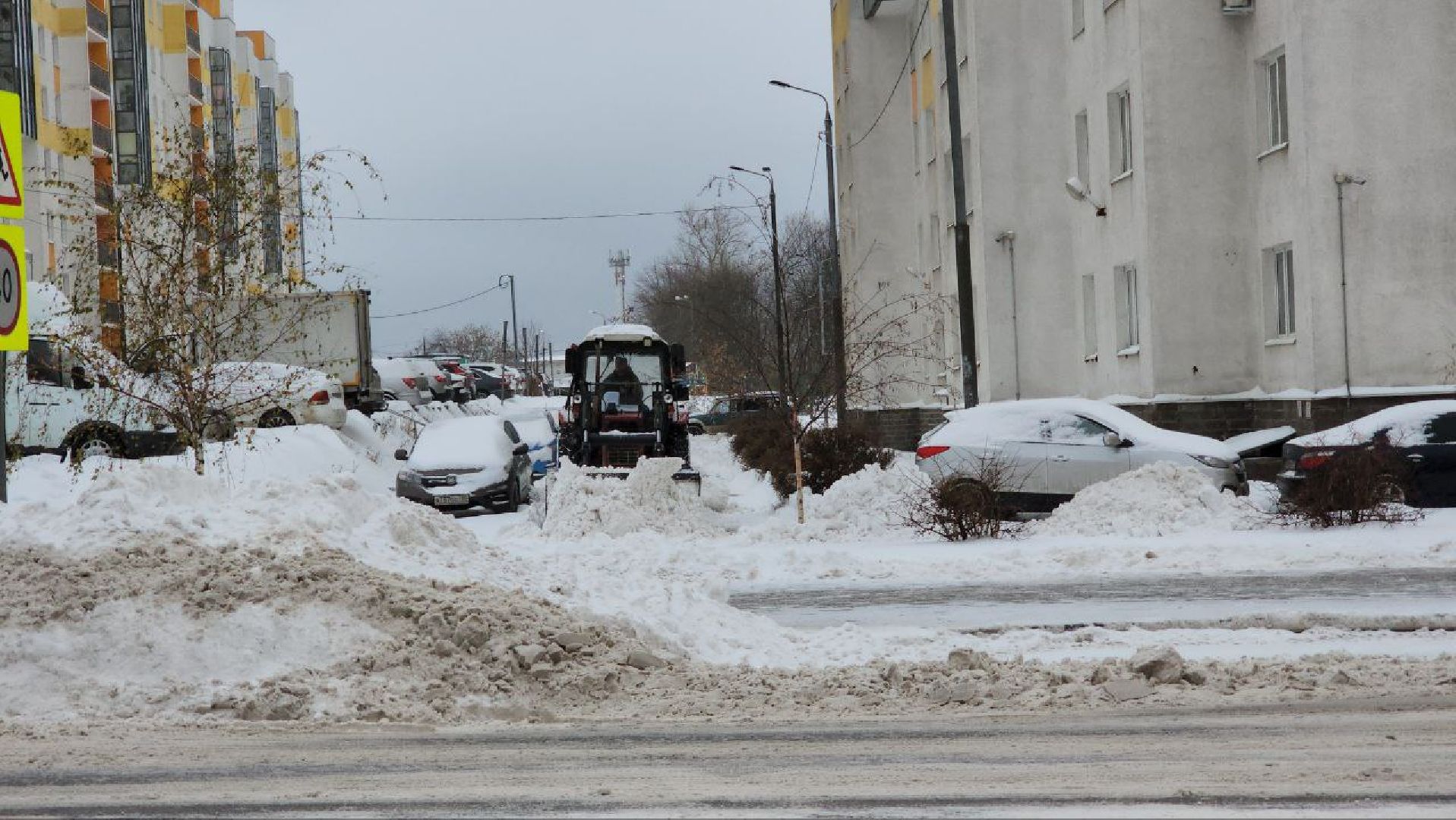 мытищи, снегопад, подмосковье, коммунальные службы, Гололед, жкх, Борьба со снегопадом, черная метель,