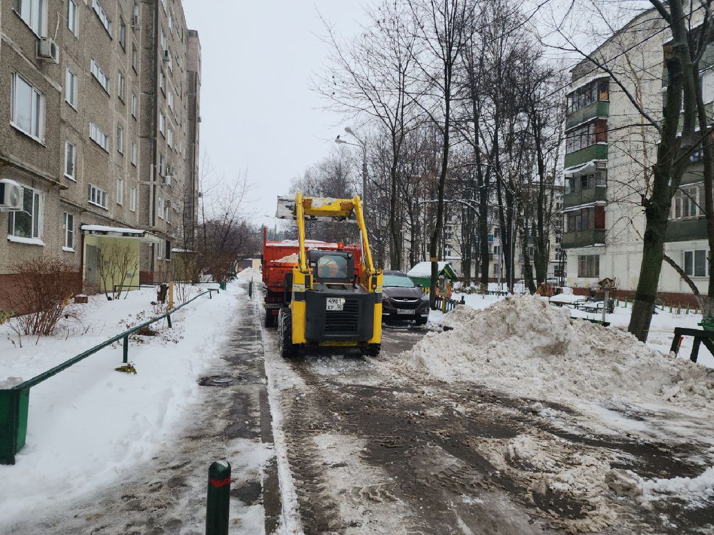 снегопад, коммунальные службы, непогода, осадки, Видное,