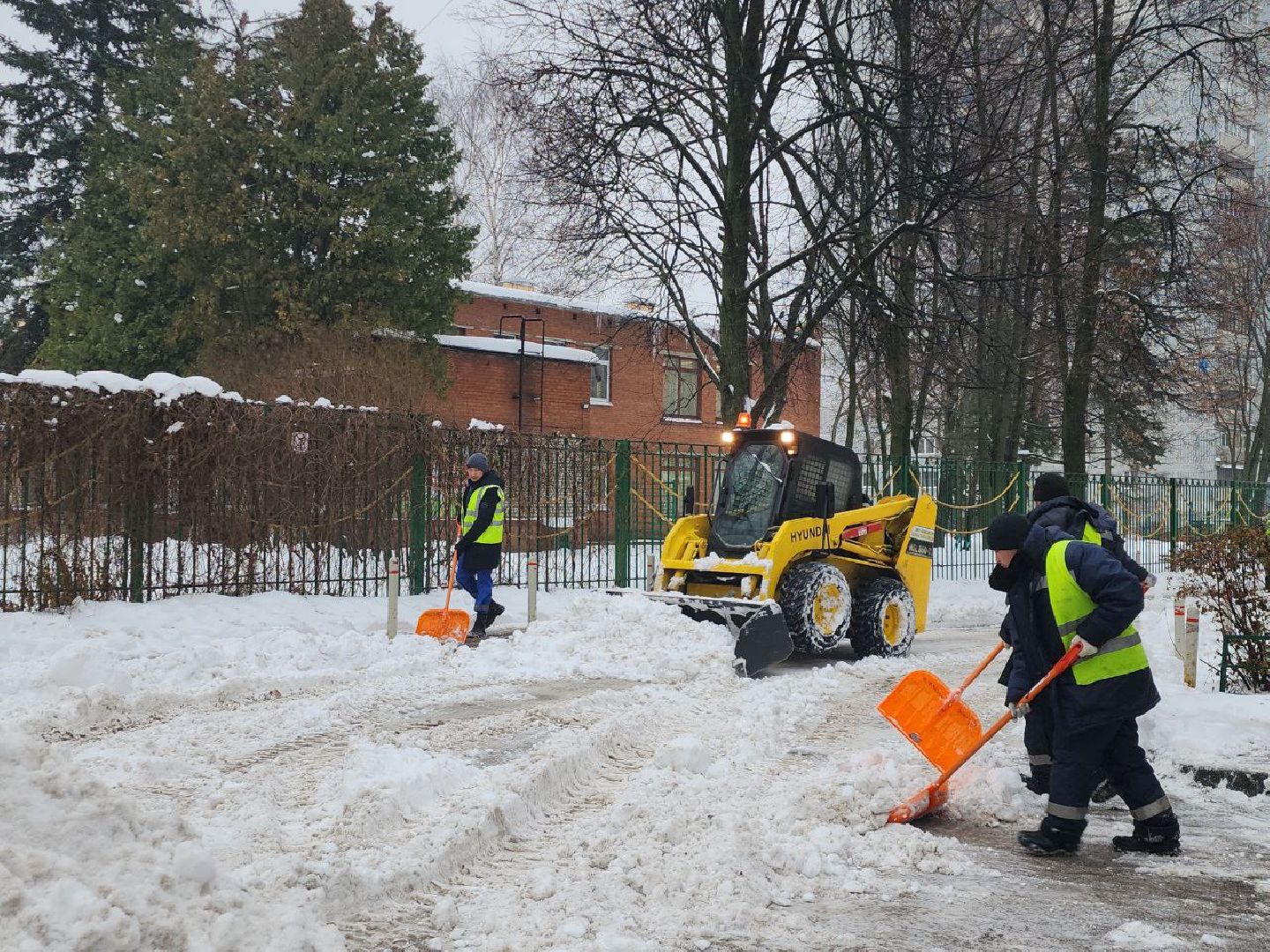 снегопад, коммунальные службы, непогода, осадки, Видное,