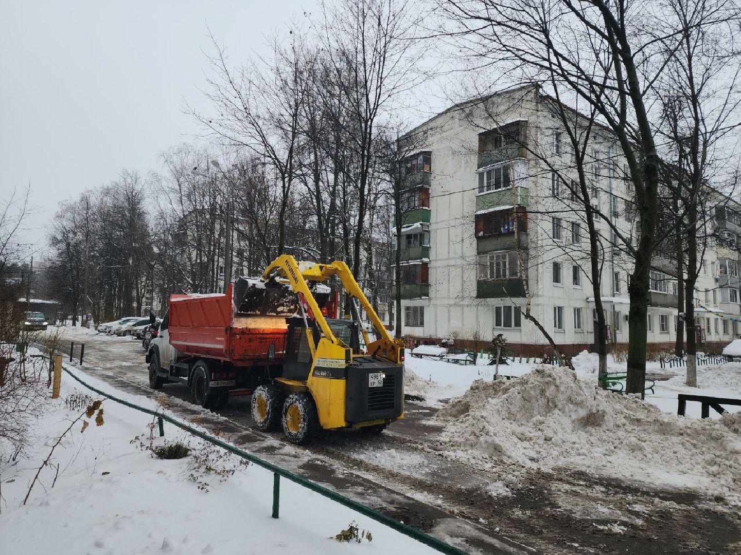 снегопад, коммунальные службы, непогода, осадки, Видное,