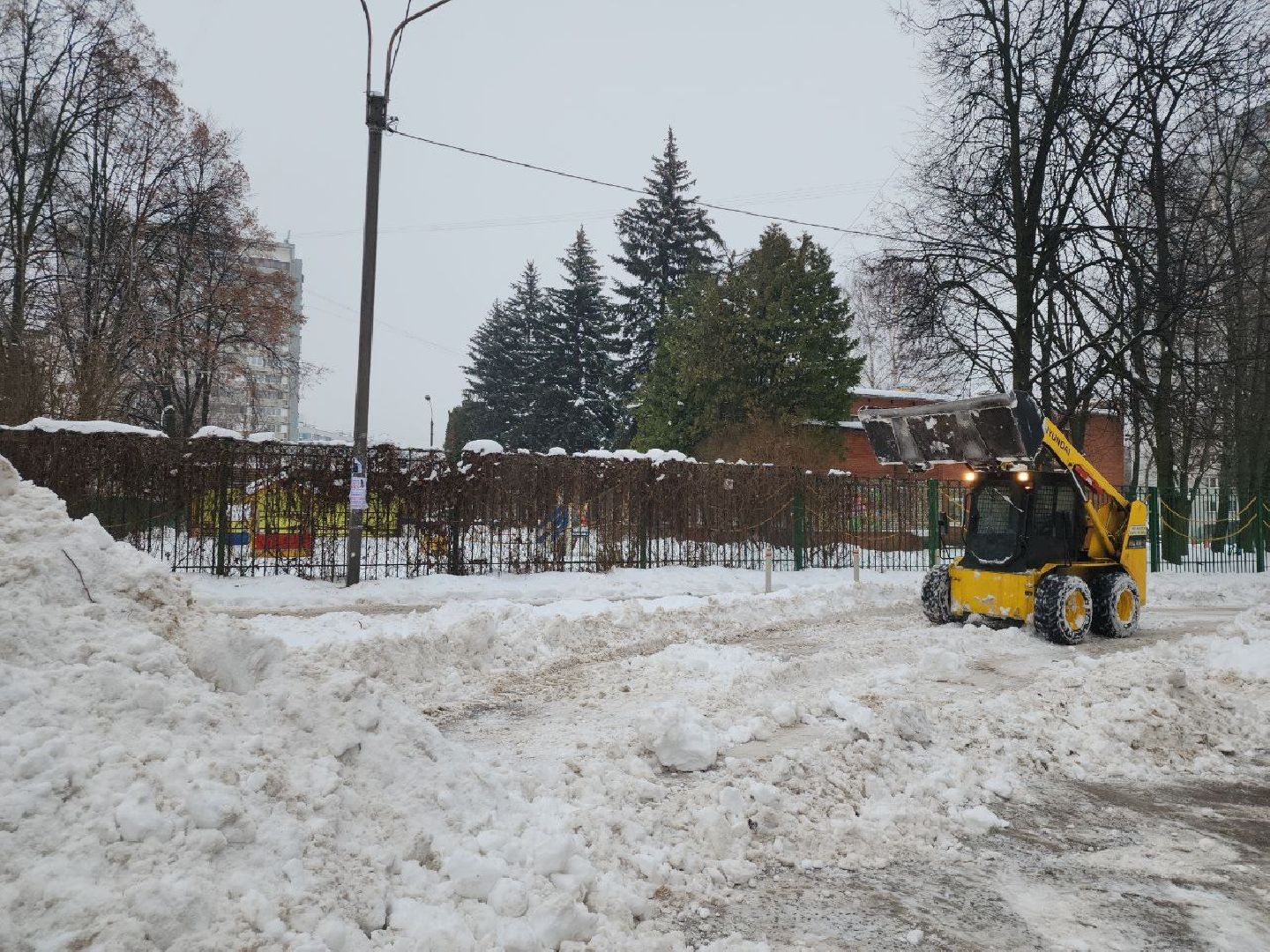 снегопад, коммунальные службы, непогода, осадки, Видное,