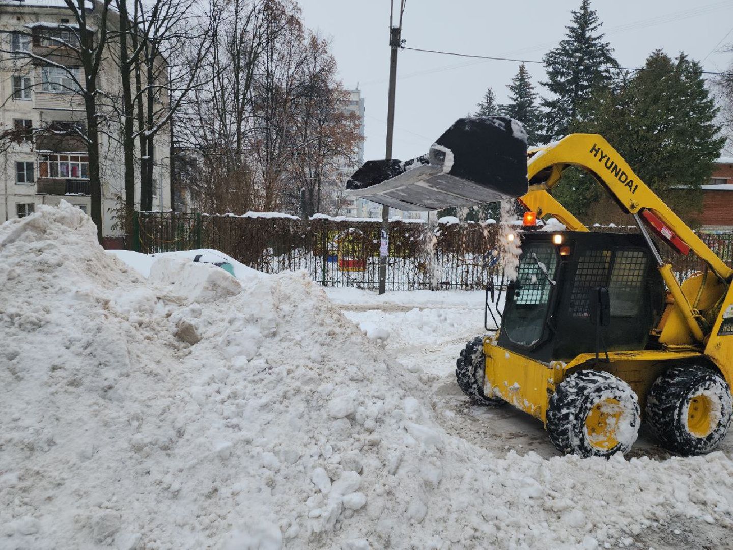 снегопад, коммунальные службы, непогода, осадки, Видное,
