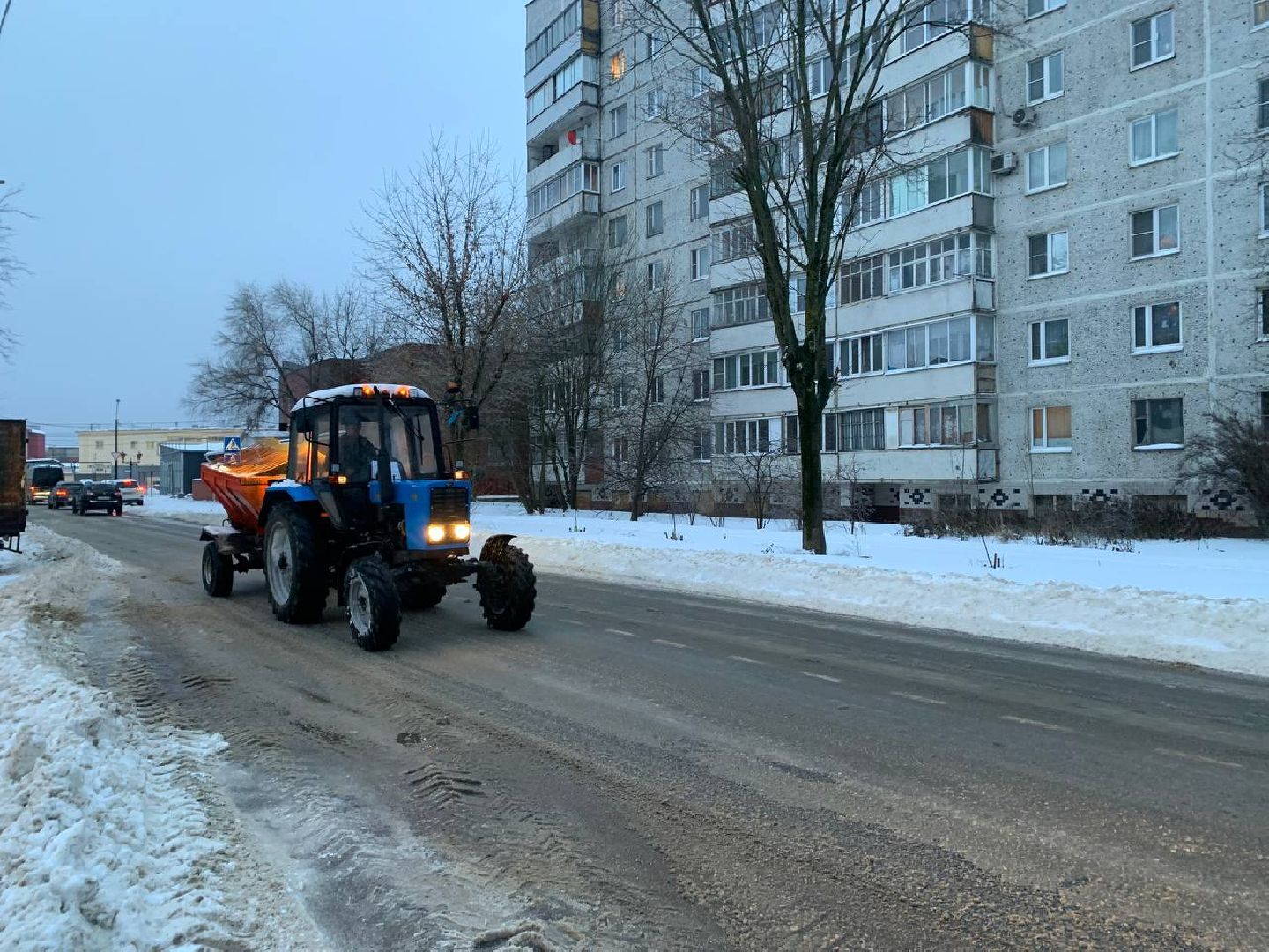 жкх, уборка снега, снегопад, Лосино-Петровский,