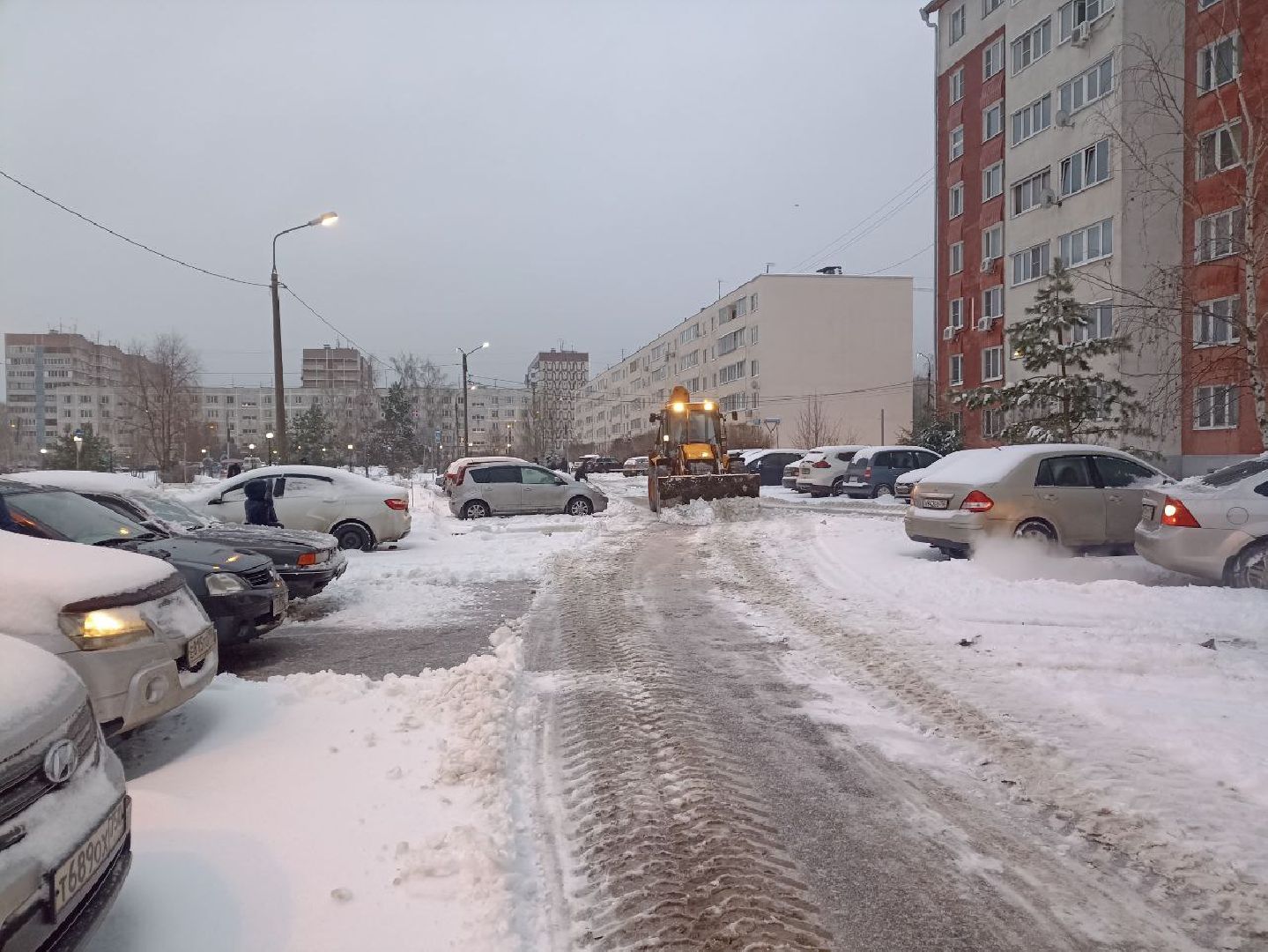 жкх, уборка снега, снегопад, Лосино-Петровский,