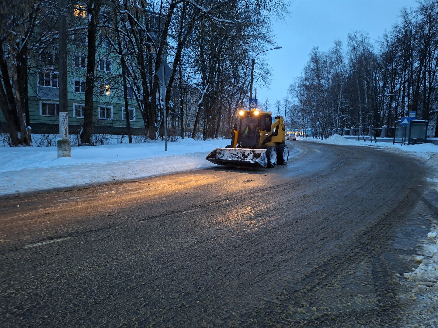 жкх, уборка снега, снегопад, Лосино-Петровский,