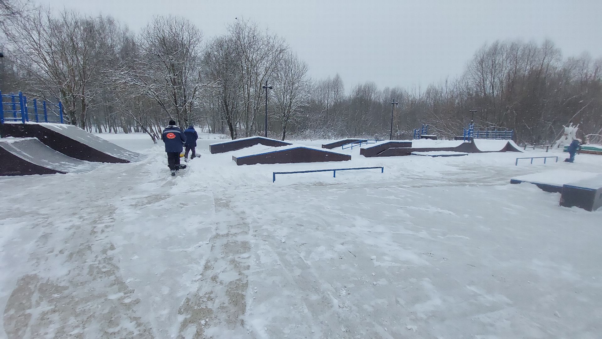 зима в подмосковье, зима близко, Благоустройство, Открытие катка,