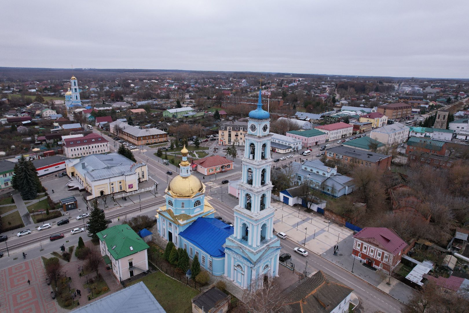 кашира, церковь,видео с коптера,